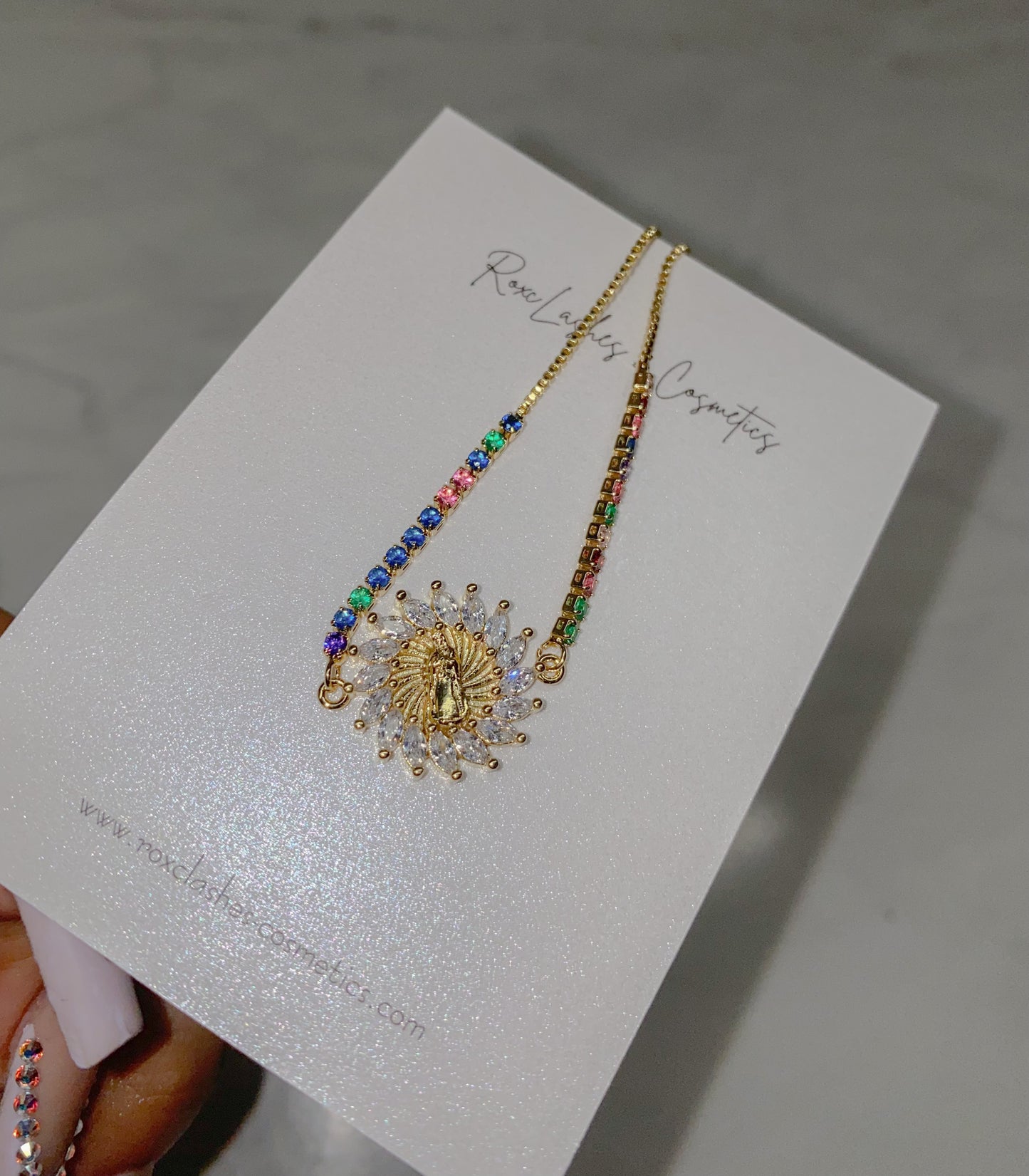 Virgin Mary CZ Bracelet